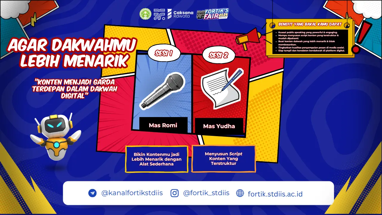 Optimalkan Syiar di Era Digital, FORTIK Gelar Workshop Strategi Konten Dakwah Kreatif